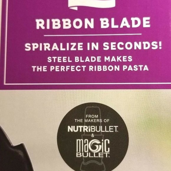 Veggie Bullet Ribbon Steel Blade Nutribullet Magic Bullet Cooking‎ Spiralize - Picture 2 of 3